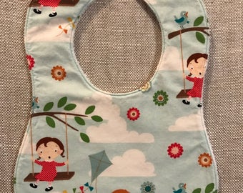 Baby Bib in Riley Blake Fly a Kite