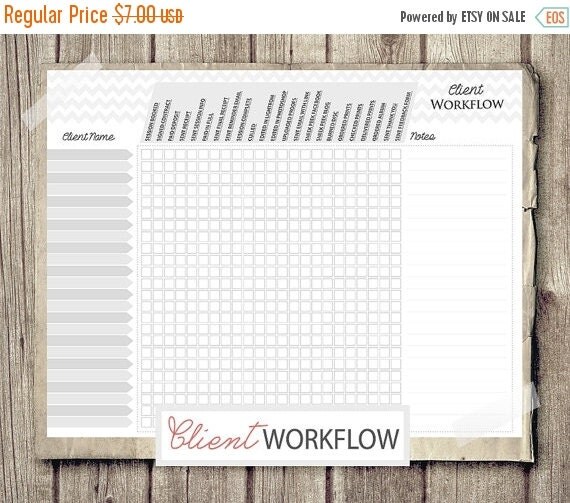 Checklist Grid Template BLACK FRIDAY Sale Photography Checklist Client Workflow - Photography Organization Checklist - Client Workflow - Template