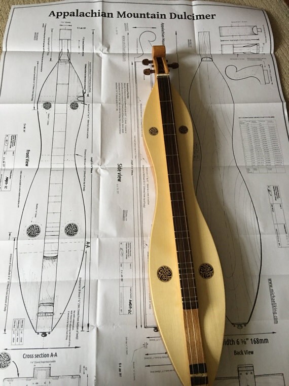 Plans for Appalachian Mountain Dulcimer Printed A0 size