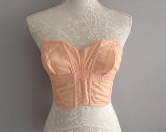 Vintage 1950's Liberty Strapless Bra Bustier Size 34