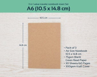 A6 Size Journal Etsy