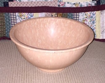 Vintage Pink Speckled Texas Ware Confetti #118 Mixing Bowl