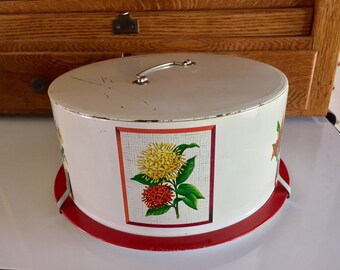 Maid of Honor Metal Cake Pie Carrier Vintage Metal Cake Saver