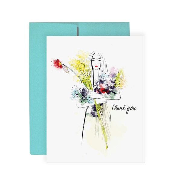 fashion illustration note cards thank you wildflowers greeting card fashion illustration fashion illustration note cards thank you wildflowers greeting card fashion illustration