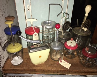 Various Antique Vintage Universal Mayonnaise Mixer Cream Whipper, listing is for one