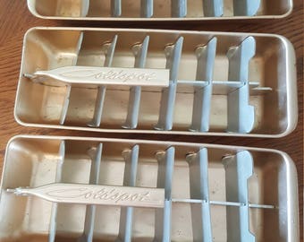 Set of 3 Vintage Coldspot Aluminum Ice Cube Trays