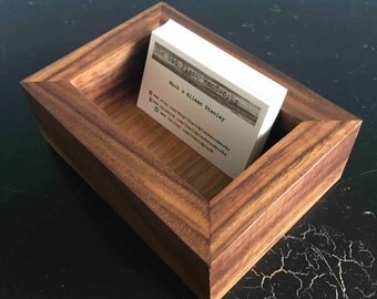 Mini Walnut Valet Tray or Desk Supply Caddy - Made out of Walnut