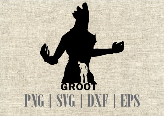 Download Groot Guardians of the Galaxy Silhouette SVG Cutting File ...