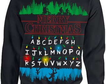 Ugly Christmas Sweater - Stranger Things Upside Down Ugly Christmas Sweater