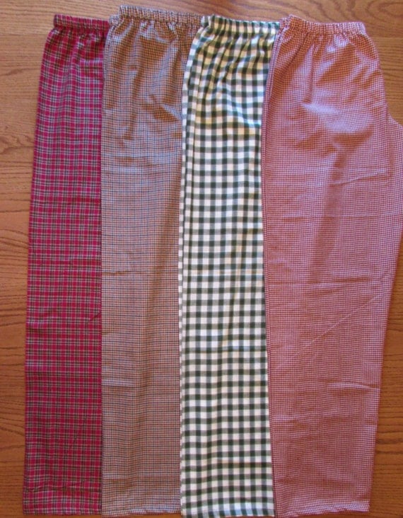 Mens pajamas/ boys pajamas/ father and son/his and hers pajamas/plaid/ hand woven cotton / light weight / sizes 6 mon to xl men/ 9 prints