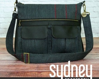Sydney Crossbody Bag Pattern by Swoon Sewing Patterns; SWN019; DIY Purse / Bag; Sewing Pattern; Swoon Bags; OPTIONAL: Add a Swoon metal tag