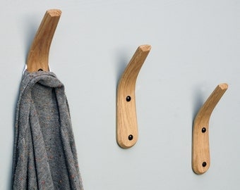 ENGLISH OAK Coat Hook - Steam bent curve