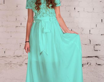 Mint dress | Etsy