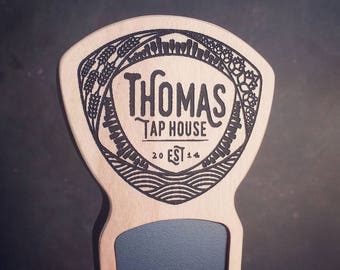 Engraved Custom Beer Tap Handle - Mosaic