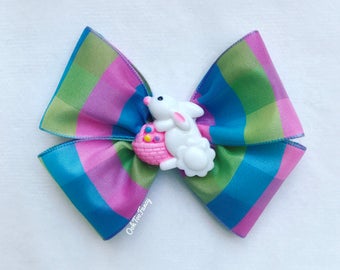 Easter Hair Bow, Easter Bunny Hair Bow