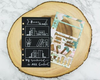 Bookshelf BULLET JOURNAL Personalized Planner Stencil Size
