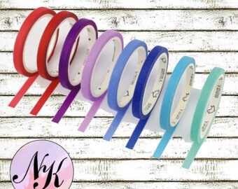 5mm solid washi tape, Skinny Washi, Skinny solid tape, Skinny tape, Traveler Notebook Washi, Washi Tape, Bullet washi, Skinny washi