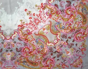 Silk scarf with beautiful color combination