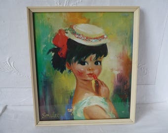 1960s Soulet Print 'Bridget' 19cms x 21.5cms 7 1/2" x 8 1/2"