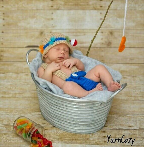 Fishing Hat Baby Fishing Hat Baby Fishing Outfit Baby