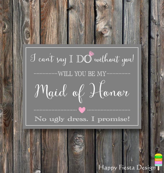 items-similar-to-printable-maid-of-honor-card-maid-of-honor-invitation