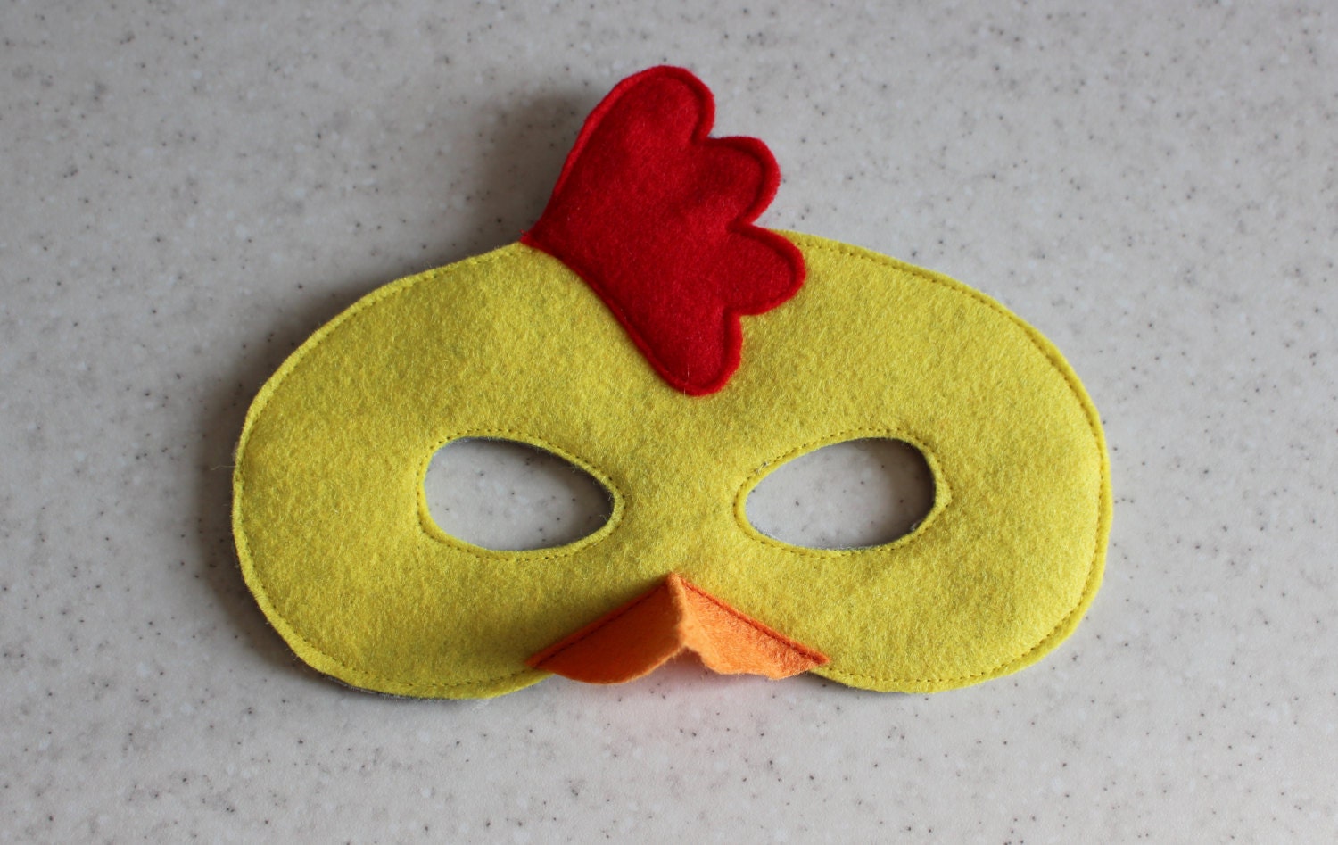 Chicken felt mask Kids dress up mask Children animal mask