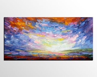 Living Room Wall Art, Large Art, Abstract Art, Abstract Landscape Painting, Canvas Art, Abstract Oil Painting, Canvas Painting, Wall Art
