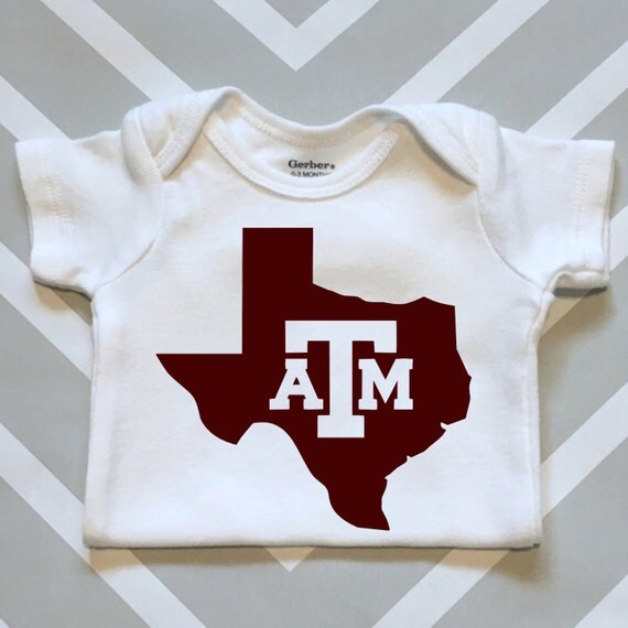 Texas A&M Aggie Baby Onesie Great Aggie Baby Shower Gift