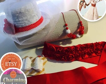 Mary Poppins Top Hat - Mary Poppins Hat - by Charming Designs