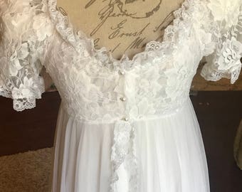Hard to Find Tosca Of California Peignoir Robe and Gown set Size Large