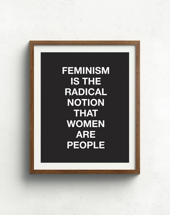 Feminism Print Typography Print Feminism Quote Feminist