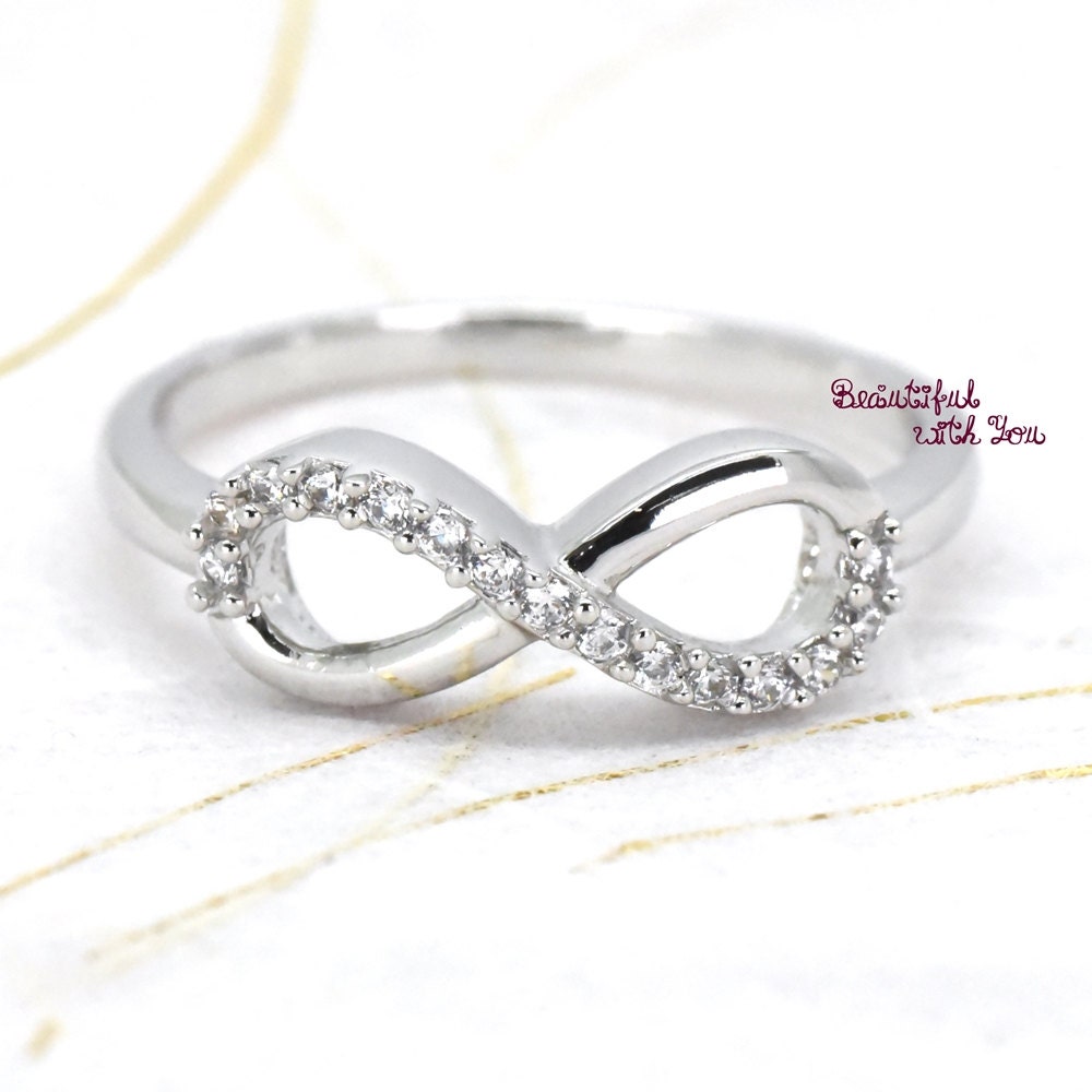 Womens Infinity Ring Womens Sterling Silver Ring Infinity