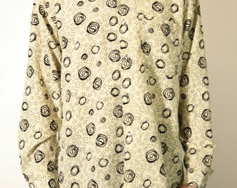 brown swirl shirt