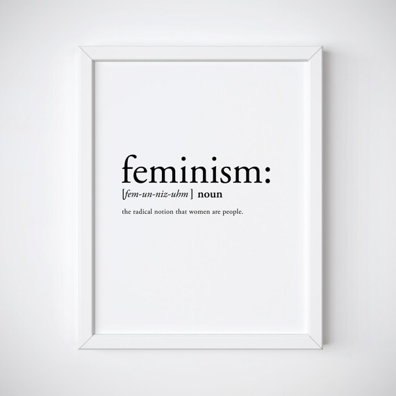 Feminism print feminist poster womens march feminism
