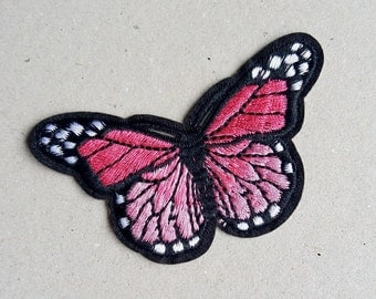 Butterfly patch, iron on patch, sew on patch, clothing applique, kids appliques, patches for jackets, cute patches, diy patch, girls patch