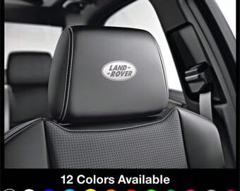 x6 LAND ROVER - Sport Headrest Car Seat Decals Stickers Graphics Logo Badge - Discovery Freelander Defender for All Models