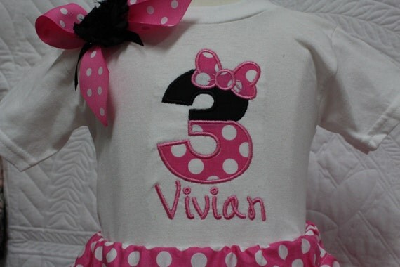 minnie mouse 3rd birthday outfit
