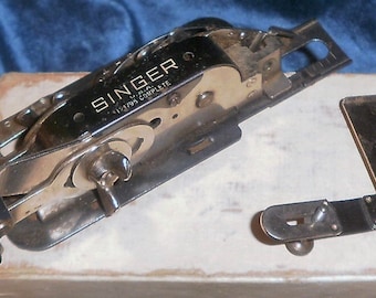 1939 or 1940 REDUCED Vintage Singer sewing machine buttonhole attachment number 121795 for a Singer Lock Stitch Family Sewing Machin