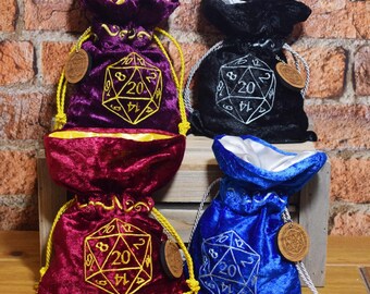 Dice Bags, Dungeons&Dragons Dice, Pathfinder Dice, Dice Collectors, Tabletop Dice, Dice Sets, Geek Gaming, RPG Dice, Dice Pouch