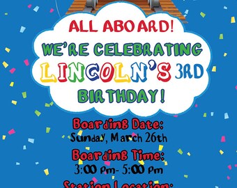 Thomas the Train Birthday Invitation
