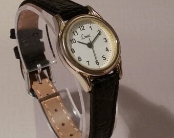 Limit Watch, Classic Womens Watch, Ladies Classic Watch, Black Leather Watch, Ladies Leather Watch, Retro Watch, Womens Leather Watch