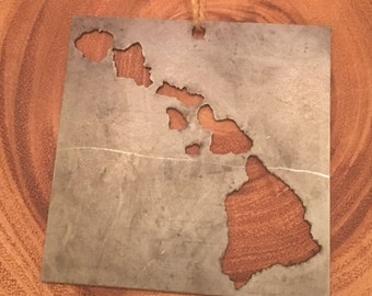 Steel Hawaii Christmas Ornament