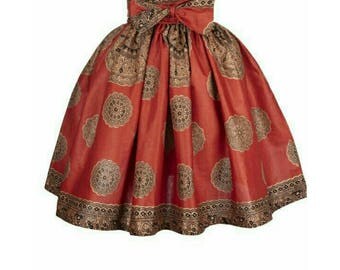 High waisted African Print Midi Skirt with Sash Ankara Midi Skirt African clothing Plus Size Available Afrocentric Midi Skirt Ethnic Skirt