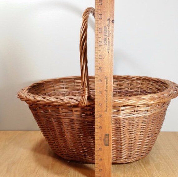 BIG RUSTIC BASKET 17 Vintage Basket Farmhouse Country