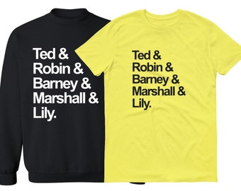 How I Met Your Mother Squad Goals Sweatshirt / Shirt. Tshirt tee crew sweater HIMYM fans gifts fam family friends list friendship funny top