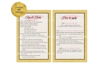 INSTANT DOWNLOAD LipSense Printables How to tips and tricks