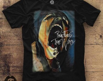 Pink Floyd The Wall Logo Unisex Black T Shirt Graphic Tee Pink floyd Men Shirt Pink Floyd Girl Shirt Size S M L XL 2XL