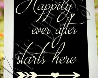 Happily ever stencil | Etsy