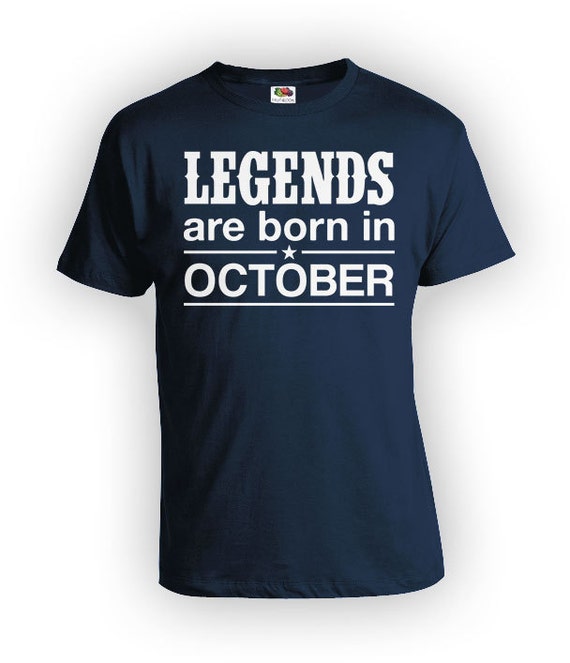 Personalized Birthday T Shirt Birthday Month October Birthday