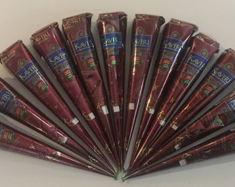 FREE SHIPPING! Natural Herbal Henna Cones Temporary Tattoo Body Art Mehandi Ink 25gm You Choose the Quantity K